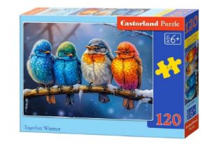 Obrázek z Puzzle Ptáčci na větvi 120 dílků 